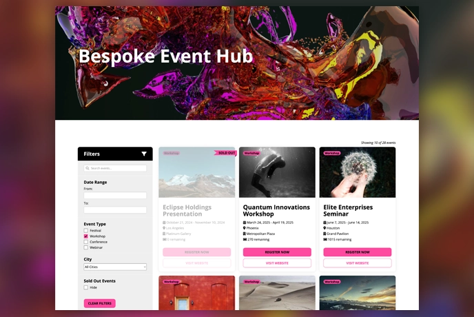 Beskpoke Event Hub